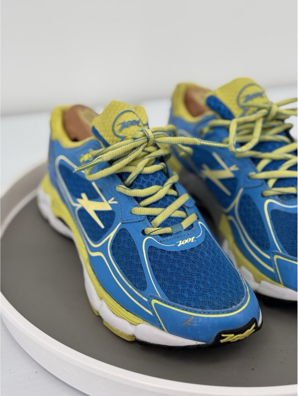 Zoot Cool Run Womens size 8 Running Shoes Blue Yellow ZCR Triathlon trainer